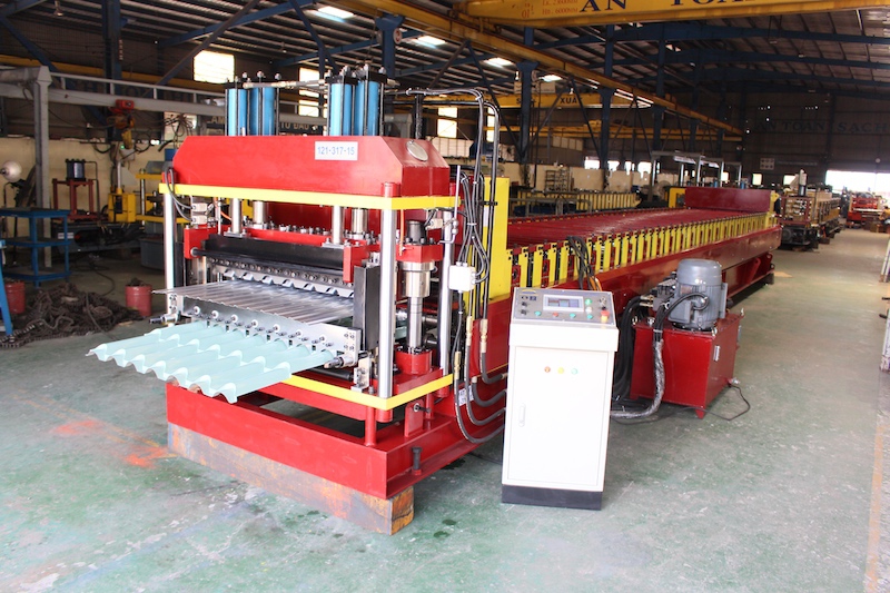Double Layer Roll Forming Machine Ruby Tile Roofing and Plafond Roofing