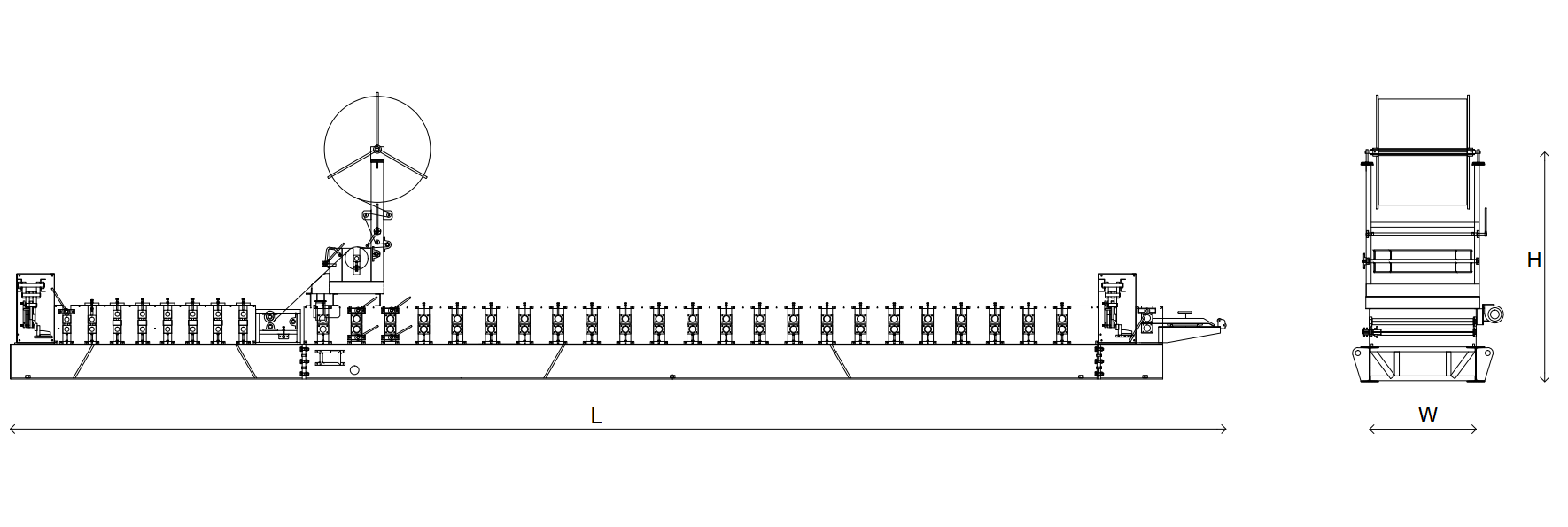 PE Foam Roof Panel Roll Forming Mesin